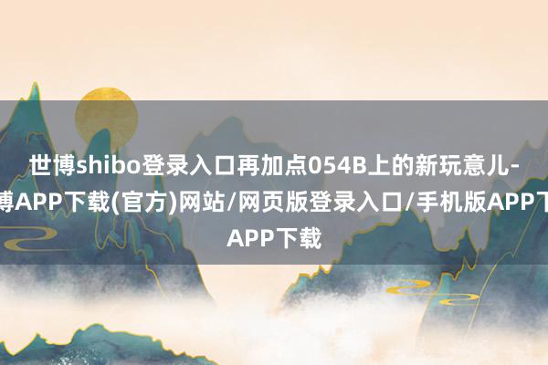 世博shibo登录入口再加点054B上的新玩意儿-世博APP下载(官方)网站/网页版登录入口/手机版APP下载