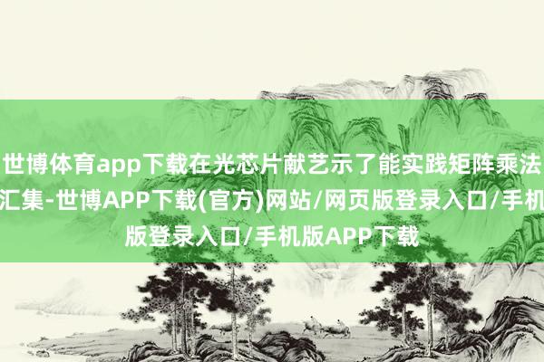 世博体育app下载在光芯片献艺示了能实践矩阵乘法的光学神经汇集-世博APP下载(官方)网站/网页版登录入口/手机版APP下载