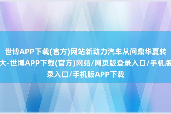 世博APP下载(官方)网站新动力汽车从问鼎华夏转向几家独大-世博APP下载(官方)网站/网页版登录入口/手机版APP下载