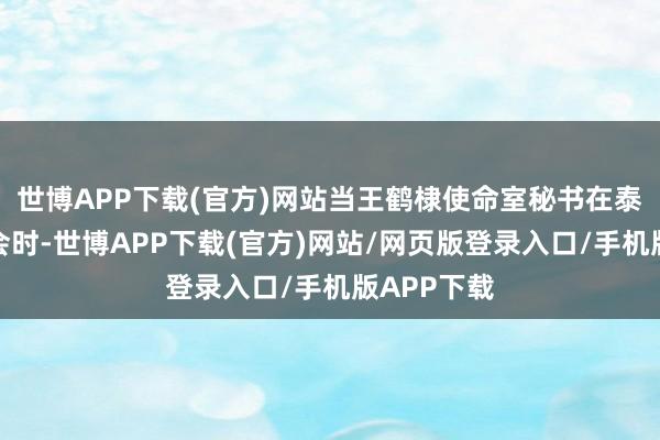 世博APP下载(官方)网站当王鹤棣使命室秘书在泰国开演唱会时-世博APP下载(官方)网站/网页版登录入口/手机版APP下载