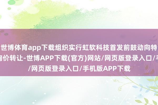 世博体育app下载组织实行虹软科技首发前鼓动向特定机构投资者询价转让-世博APP下载(官方)网站/网页版登录入口/手机版APP下载