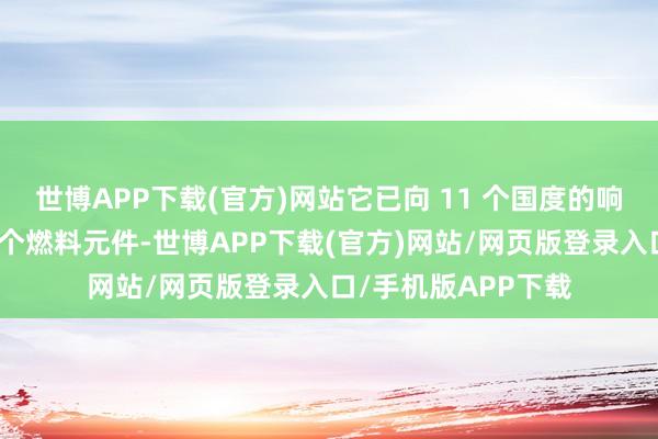 世博APP下载(官方)网站它已向 11 个国度的响应堆提供了数百万个燃料元件-世博APP下载(官方)网站/网页版登录入口/手机版APP下载